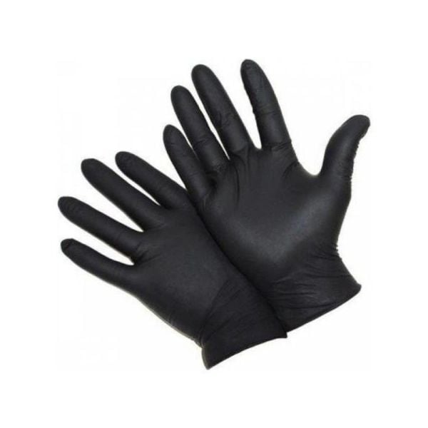 Has-Pet Siyah Pudrasız Nitril Muayene Eldiveni Medium 100 Lü 2 Paket