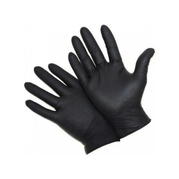 Has-Pet Siyah Pudrasız Nitril Muayene Eldiveni XS 100 Lü 2 Paket
