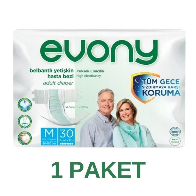 Evony Waistband Adult Diaper M 30 Pack