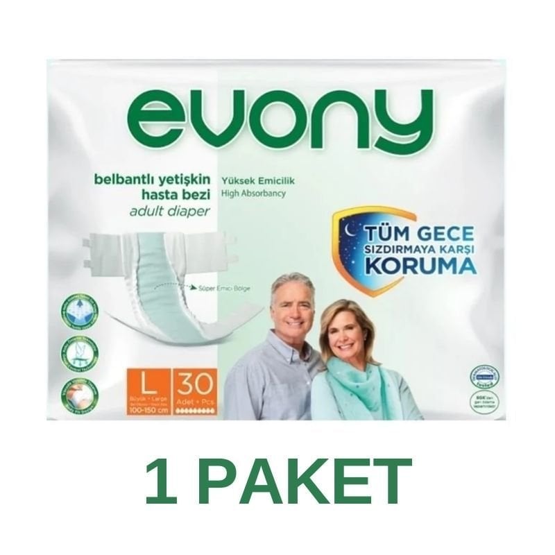 Evony Waistband Adult Diaper L 30 Pieces