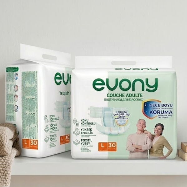 Evony Belbantlı Yetişkin Hasta Bezi L 30 Lu 2 Paket