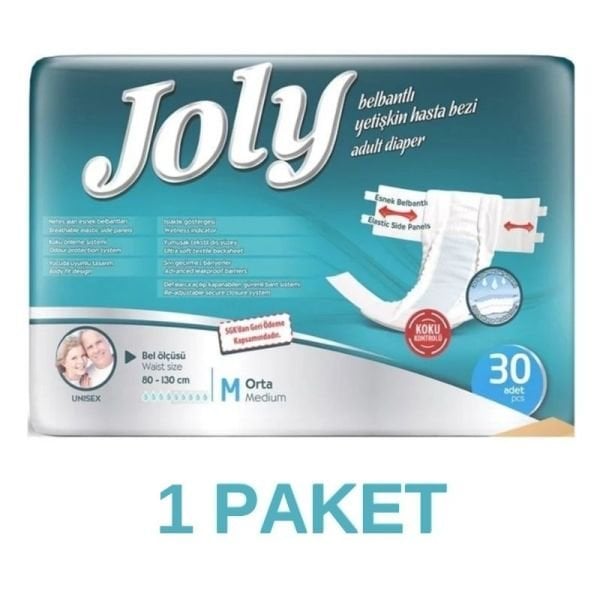 Joly Belbantlı Yetişkin Hasta Bezi M 30 Lu
