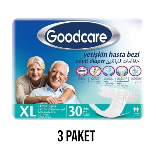 Goodcare Belbantlı Yetişkin Hasta Bezi XL 30 Lu 3 Paket