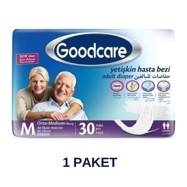 Goodcare Belbantlı Yetişkin Hasta Bezi M 30 Lu