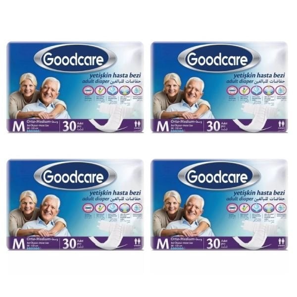 Goodcare Belbantlı Yetişkin Hasta Bezi M 30 Lu 4 Paket