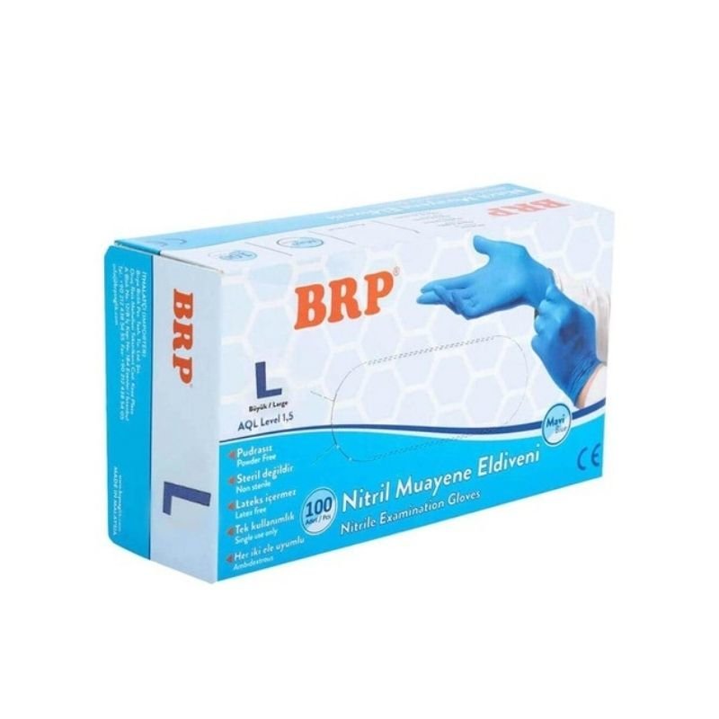 BRP Nitrile Examination Gloves 20 Boxes 2000 Pieces Large