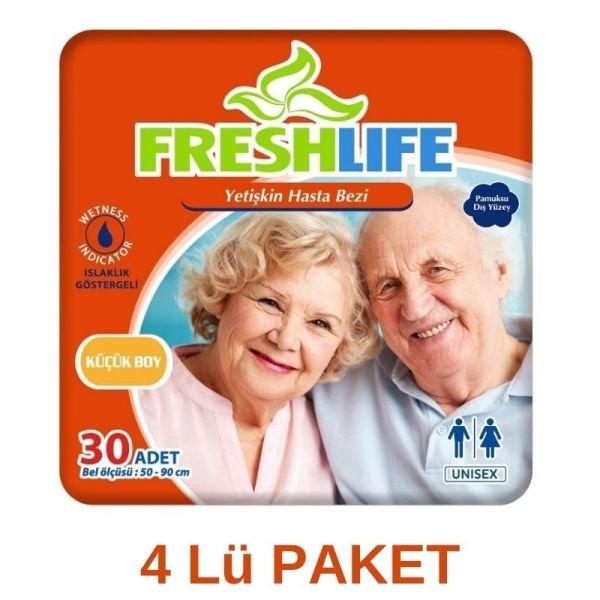 Freshlife Belbantlı Yetişkin Hasta Bezi S 30 Lu 4 Paket