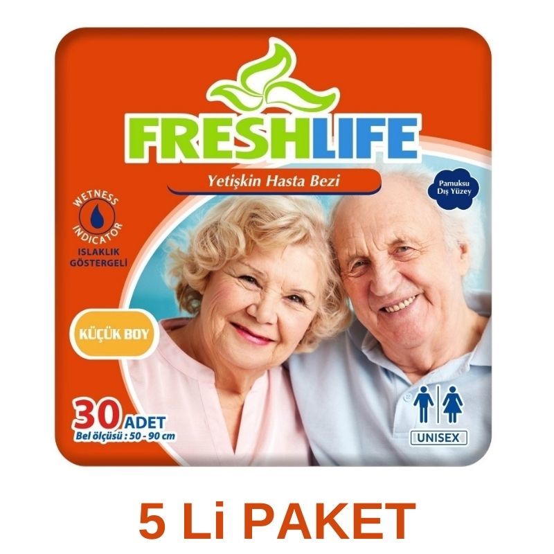 Freshlife Belbantlı Yetişkin Hasta Bezi S 30 Lu 5 Paket