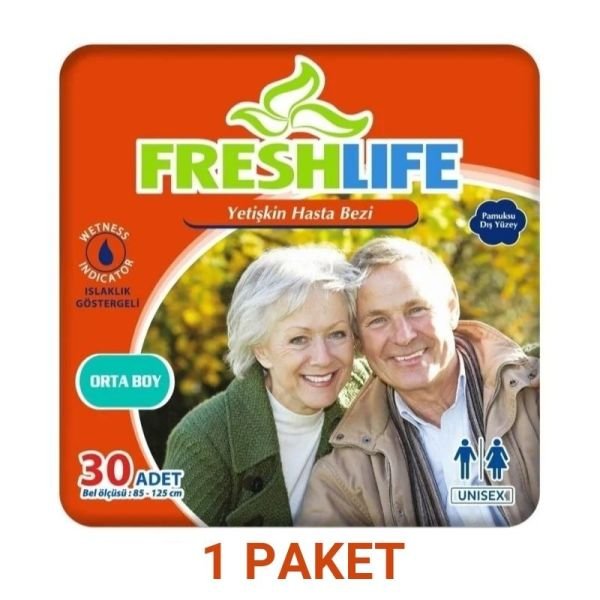 Freshlife Waistband Adult Diaper M 30 Pack