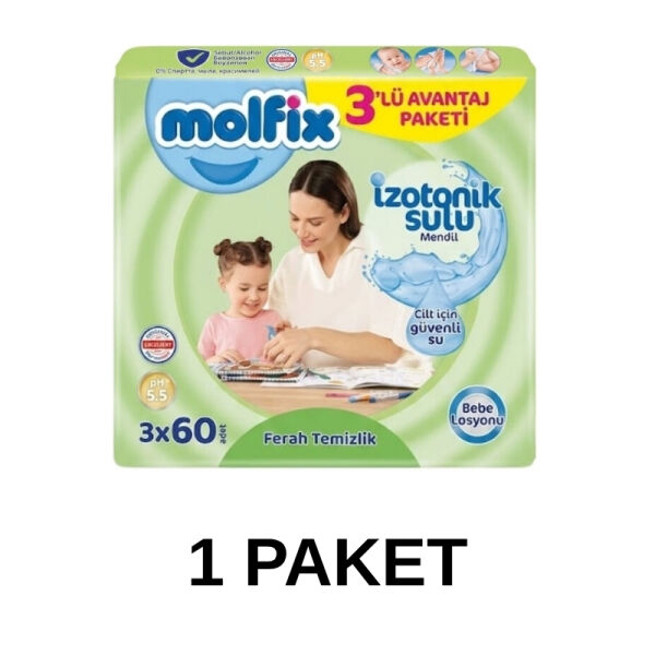 Molfix İzotonik Islak Mendil 3x60