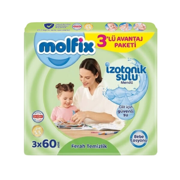 Molfix İzotonik Islak Mendil 3x60