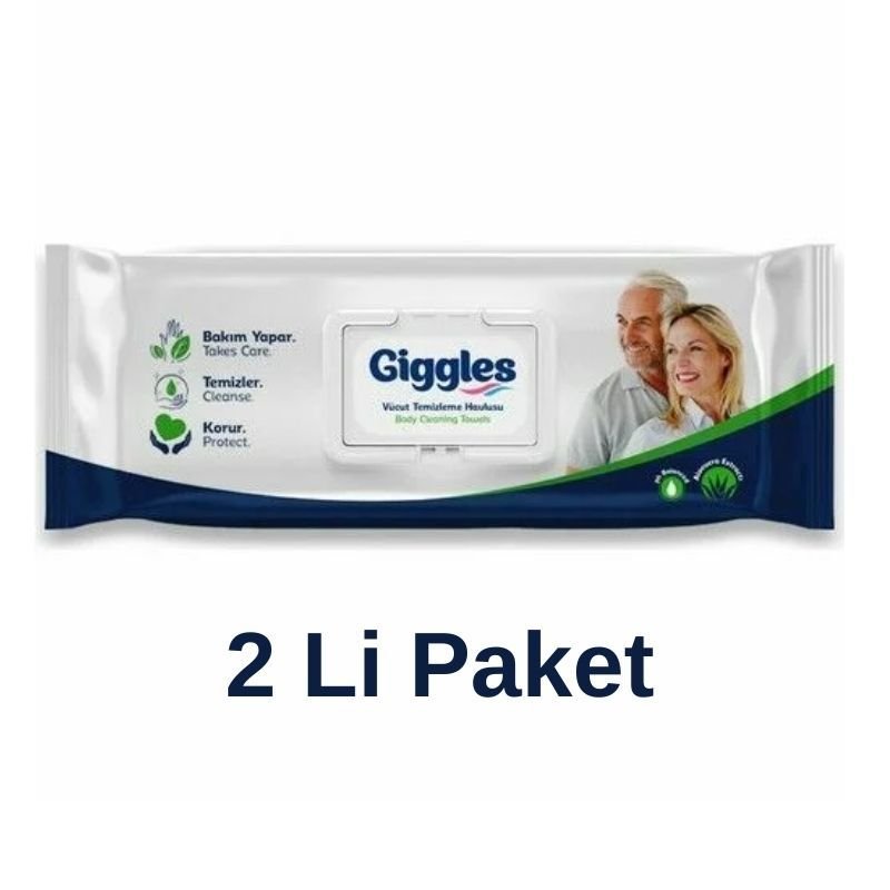 Giggles Vücut Ve Perine Temizleme Havlusu 50 Li 2 Paket