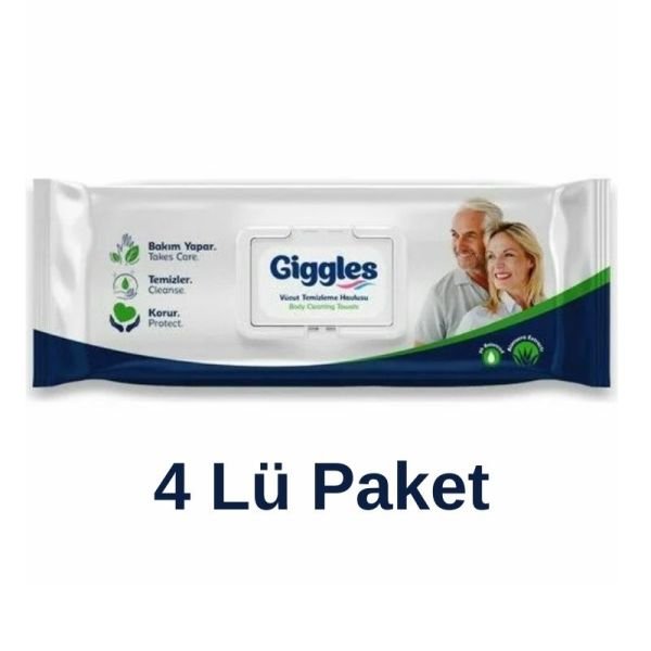 Giggles Vücut Ve Perine Temizleme Havlusu 50 Li 4 Paket