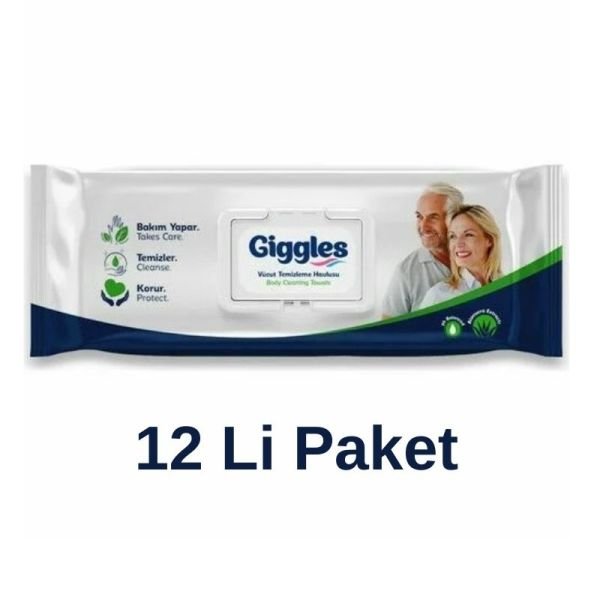 Giggles Vücut Ve Perine Temizleme Havlusu 50 Li 12 Paket