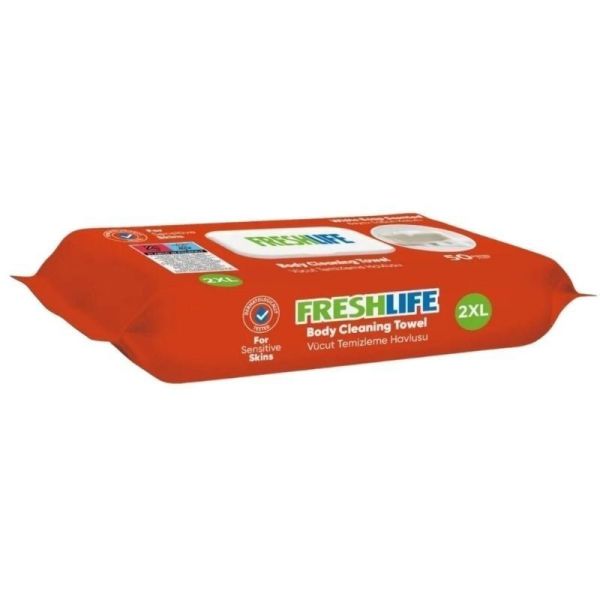 Freshlife Vücut Ve Perine Temizleme Havlusu 50 Li 4 Paket