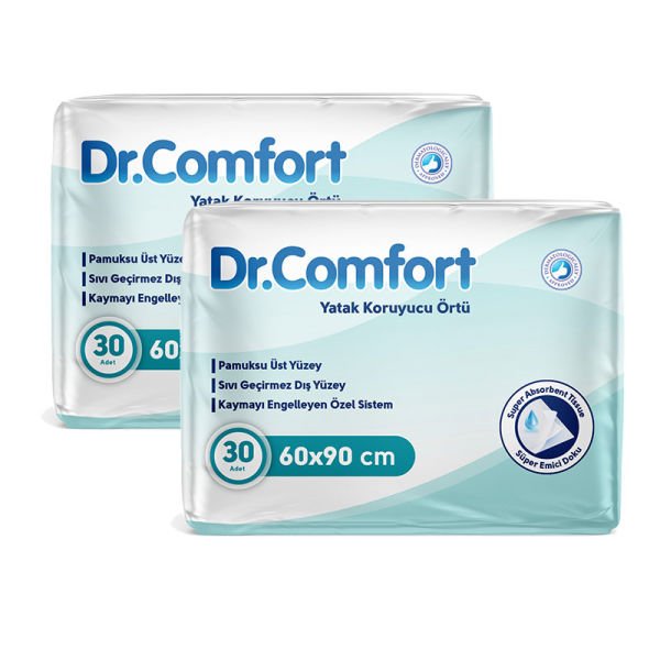 Dr. Comfort Mattress Protector 60x90 Cm 2 Packs of 60 Pieces