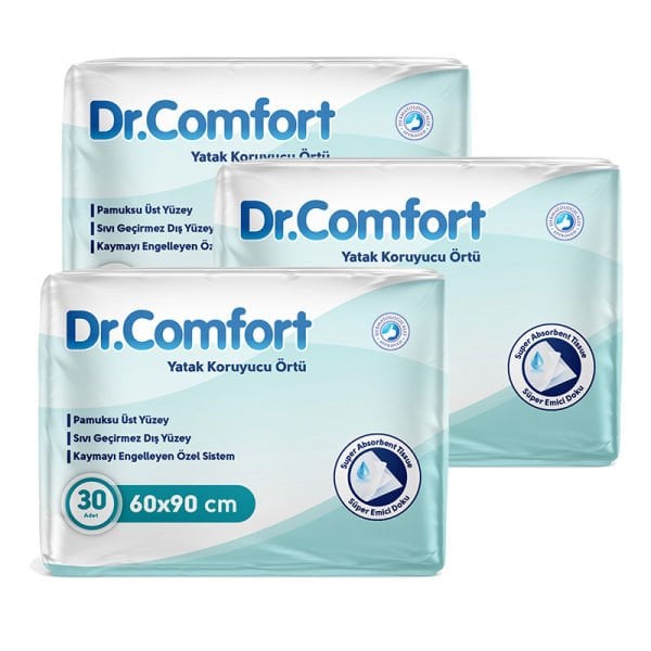 Dr Comfort Yatak Koruyucu Alez Örtü 60x90 Cm 3 Paket 90 Adet