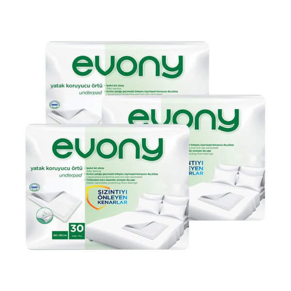 Evony Mattress Protector 60x90 Cm 3 Packs 90 Pieces