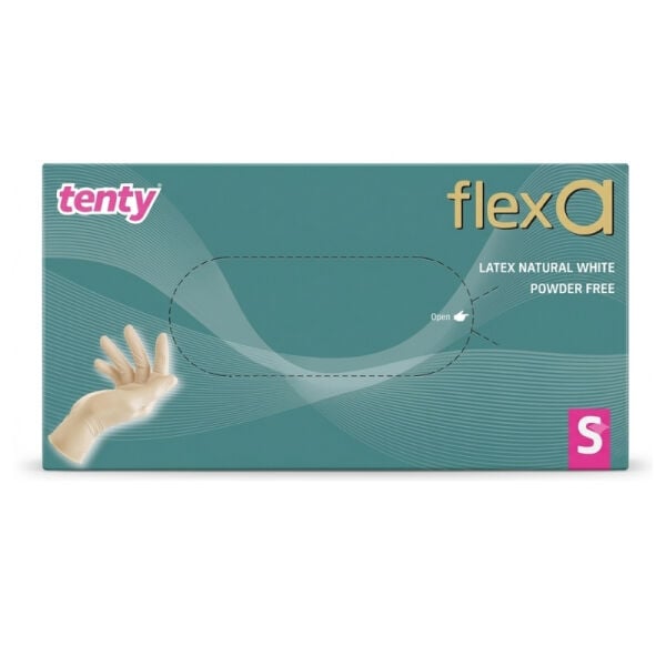 Tenty Flexa Pudrasız Lateks Eldiven 100 Lü Small