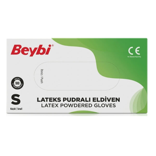 Lateks Pudralı Eldiven Small