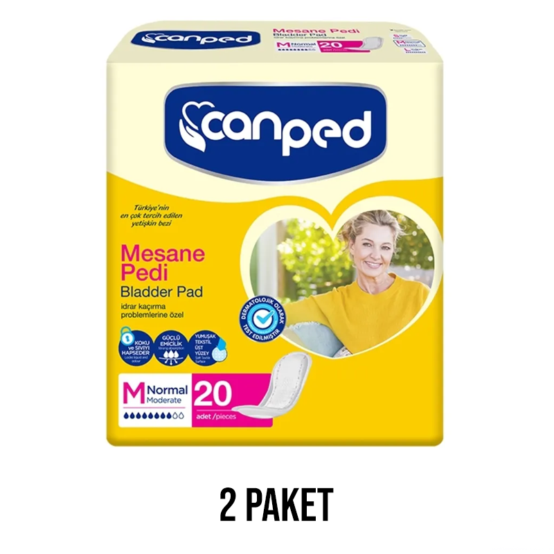 Canped Bladder Pad Normal M 2 Pack 40 Pieces