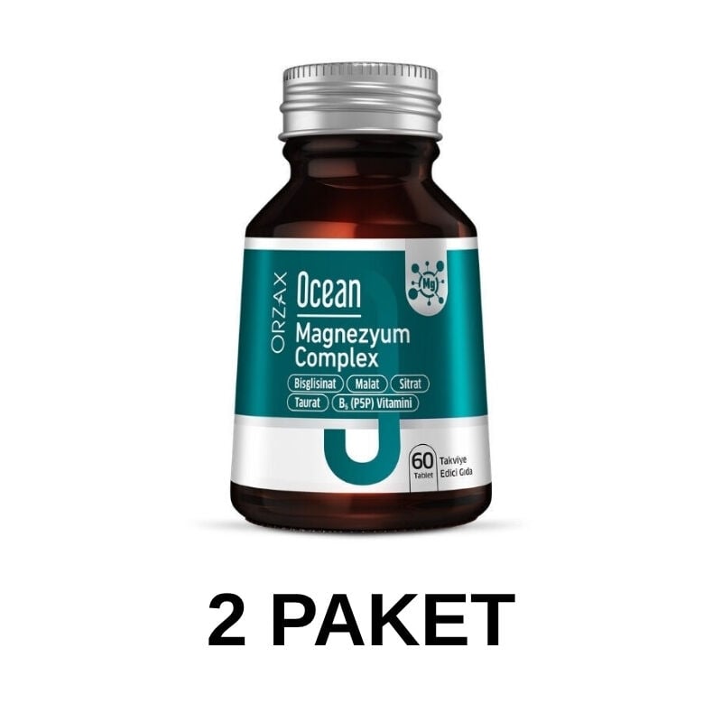Orzax Ocean Magnezyum Complex 60 Tablet 2 Paket
