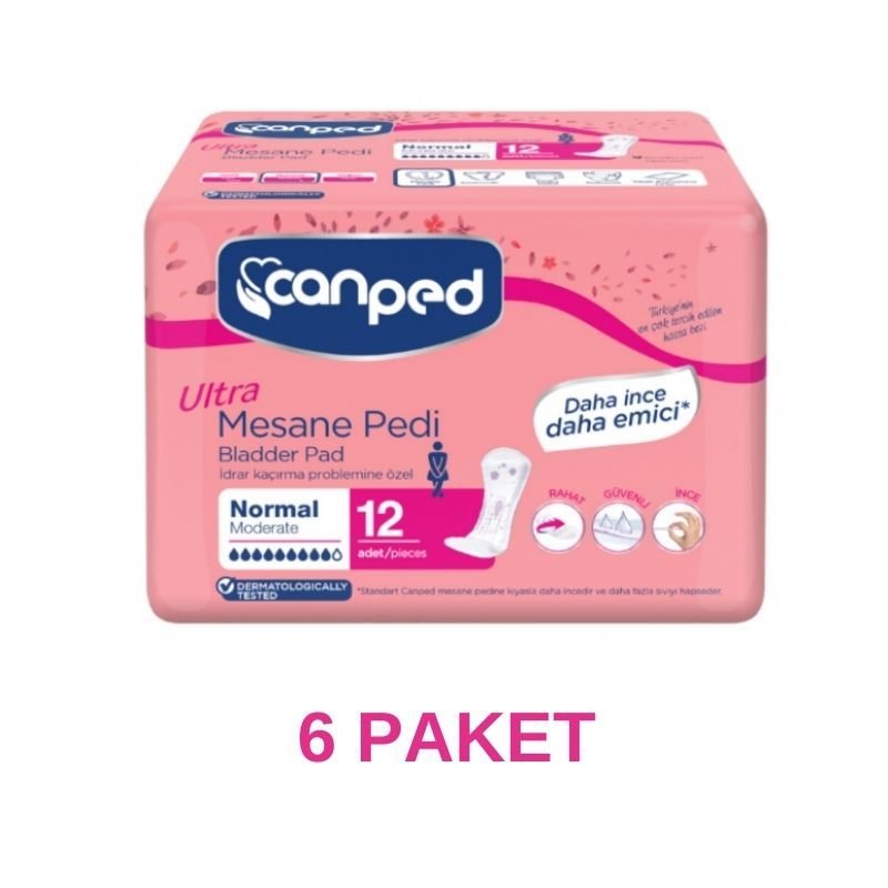 Canped Ultra Mesane Pedi Normal M 6 Paket 72 Adet