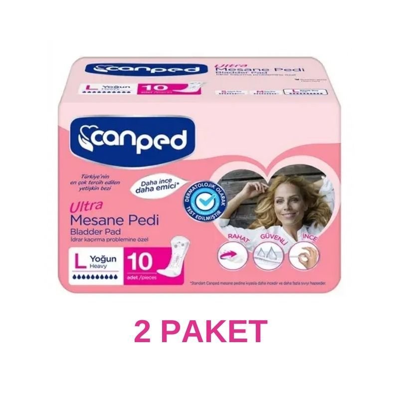 Canped Ultra Bladder Pad Intensive L 2 Packs of 20 Pieces