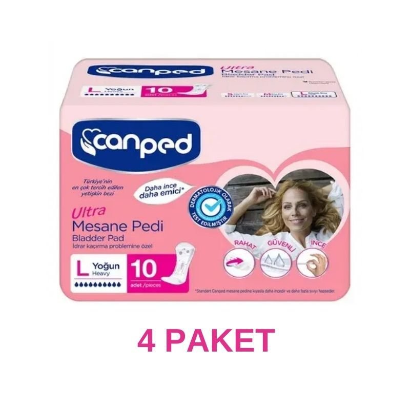 Canped Ultra Mesane Pedi Yoğun L 4 Paket 40 Adet