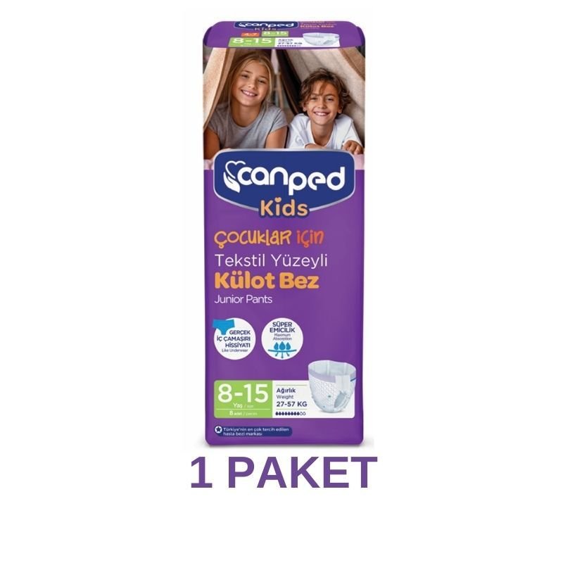 Canped Kids Diaper Panties 8-15 Years 27-57 KG 8 Pieces