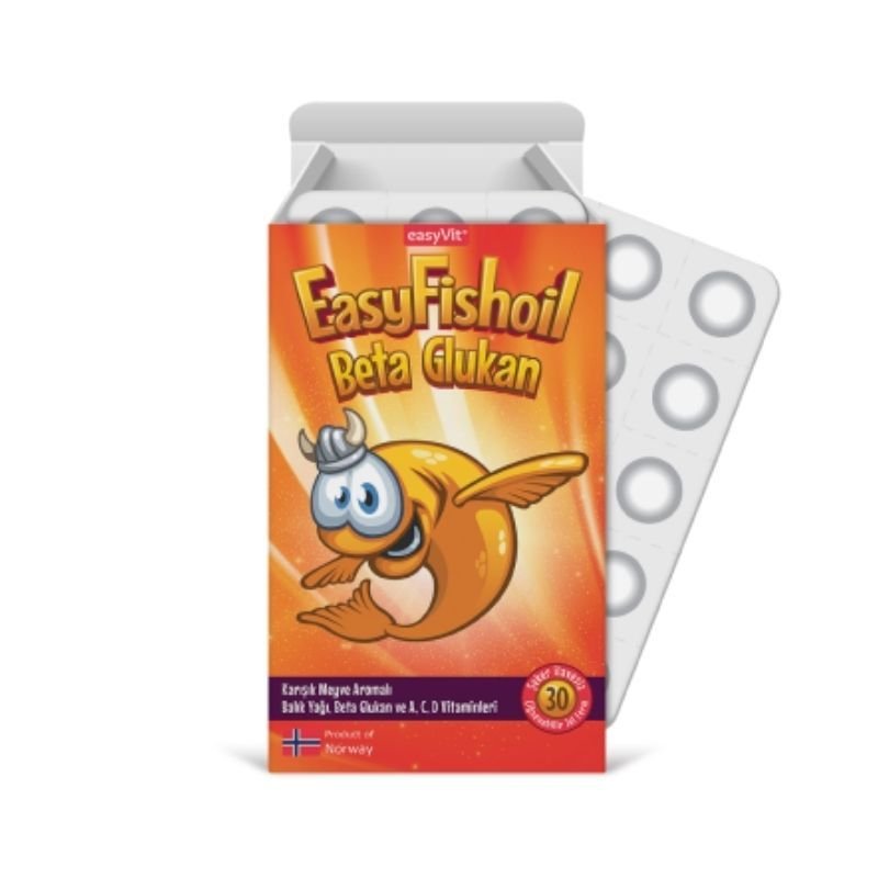 Easy Fishoil Beta Glucan Fish Oil Chewable 30 Gels