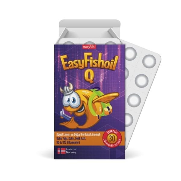 Easy Fishoil Q Balık Yağı Çiğnenebilir 30 Jel