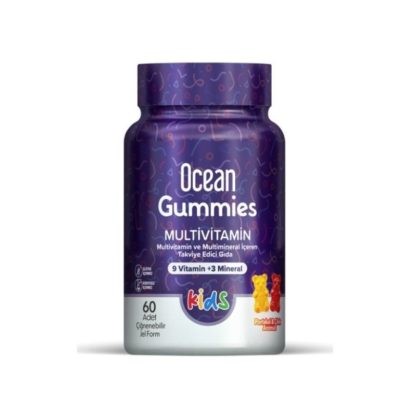Orzax Ocean Gummies Multivitamin 60 Çiğnenebilir Jel Form