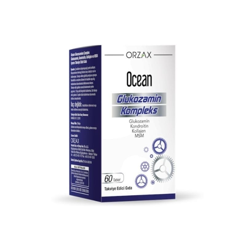 Orzax Ocean Glukozamin Kompleks Takviye Edici Gıda 60 Tablet