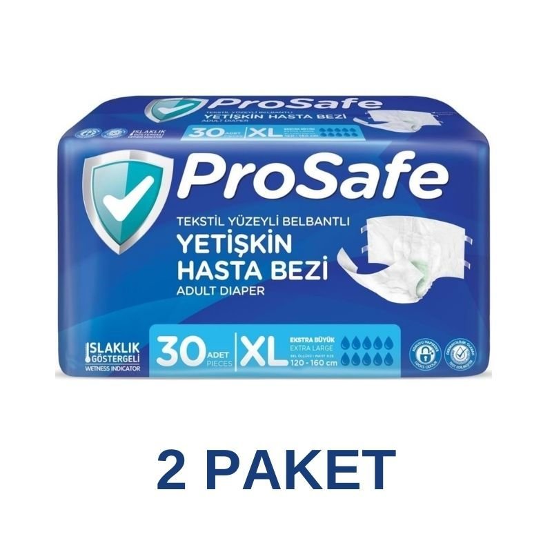 Prosafe Belbantlı Yetişkin Hasta Bezi XL 30 Lu 2 Paket