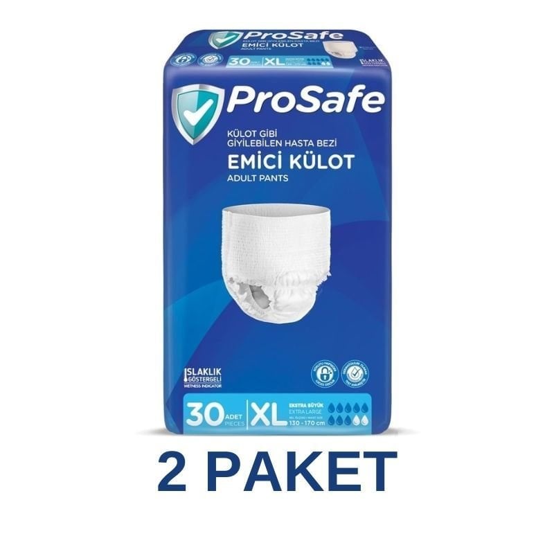 Prosafe Emici Külot Yetişkin Hasta Bezi XL 30 Lu 2 Paket