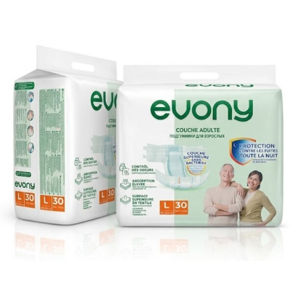 Evony Belbantlı Yetişkin Hasta Bezi L 30 Lu 8 Paket