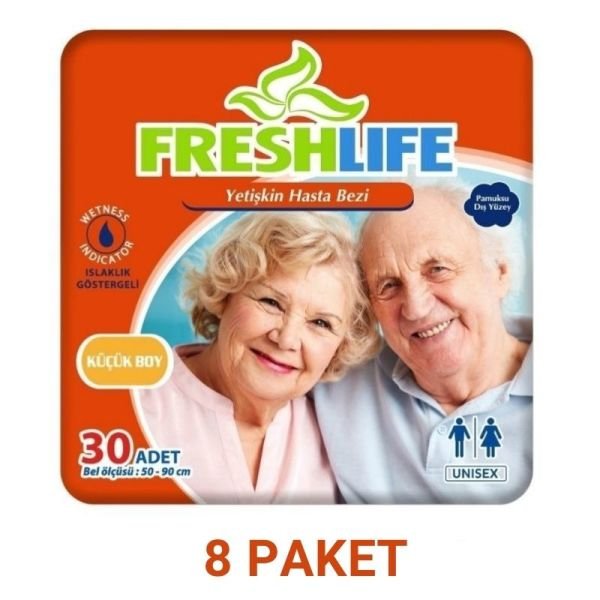 Freshlife Belbantlı Yetişkin Hasta Bezi S 30 Lu 8 Paket