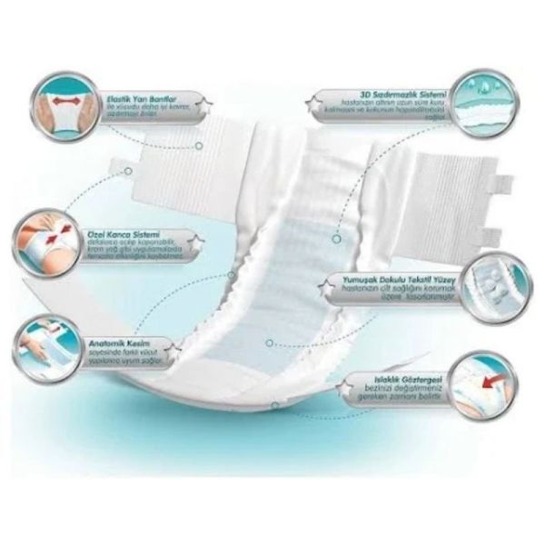 Joly Waistband Adult Diaper L 30 Pieces 6 Pack