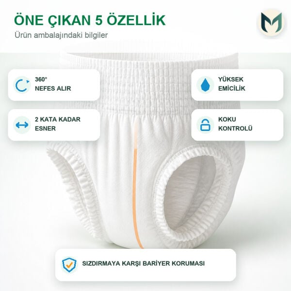 Evony Emici Külot Yetişkin Hasta Bezi Medium 30 Lu 8 Paket