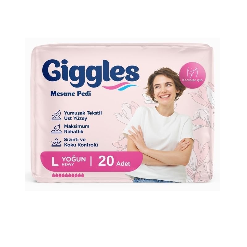 Giggles Kadın Mesane Pedi Yoğun L 20 Adet