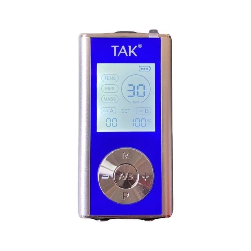 Tak 2 Channel Tens Ems Rechargeable Nerve Simulation Massage Device