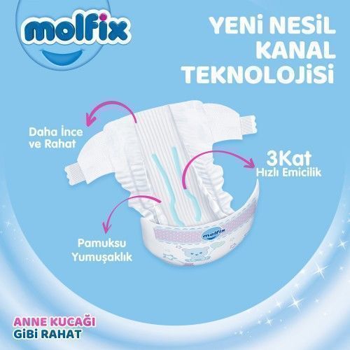 Molfix Bebek Bezi 6 Beden 62 Li