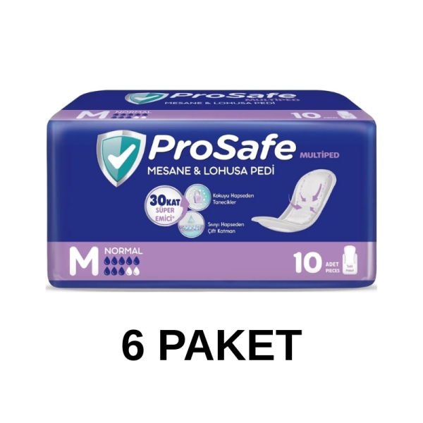 Prosafe Mesane ve Lohusa Pedi M Beden 10 Lu 6 Paket
