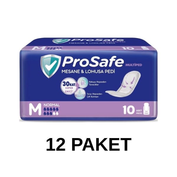 Prosafe Mesane ve Lohusa Pedi M Beden 10 Lu 12 Paket